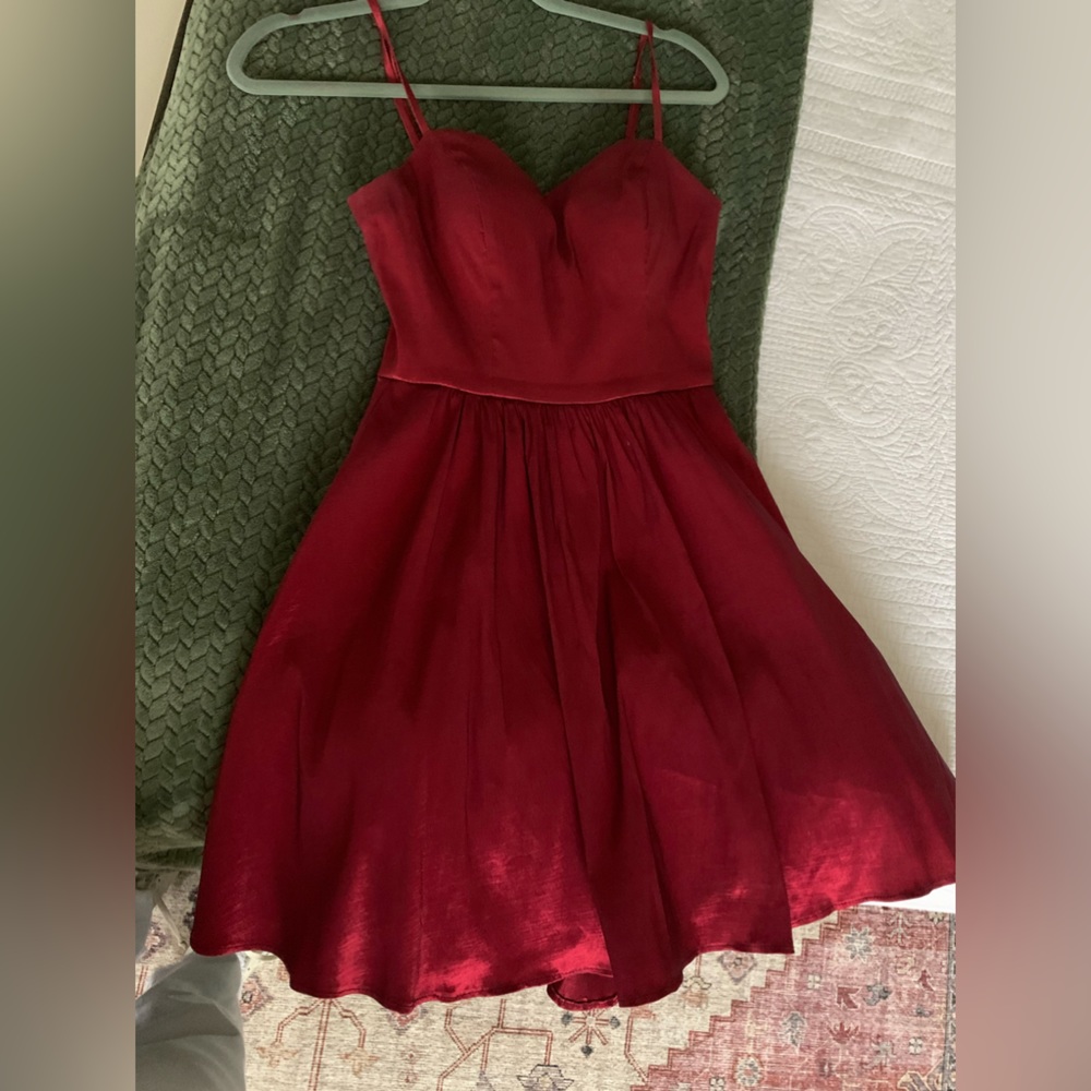 Red cocktail party dress from B. Darlin